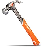 VANQUISH 20 oz Framing Hammer, Curved Claw Hammer with Magnetic Nail Holder, Rip Claw Hammer with...