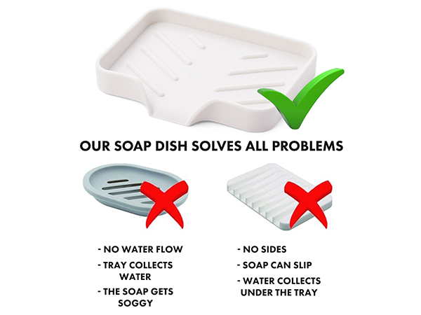 SOAP DISH, SOAP HOLDER, BAR SOAP HOLDER, soap tray, self draining silicone soap dish