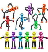 ??Dilabnba 12 PCS Suction Cup Fidget Pop Tube Robot Sensory Toys - Transformable Telescopic Tube,...