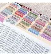Bible Tabs for Women, 90Pcs Study Bible Supplies Large Print Bookmarks Index Tabs Guide Kit, Bapt...