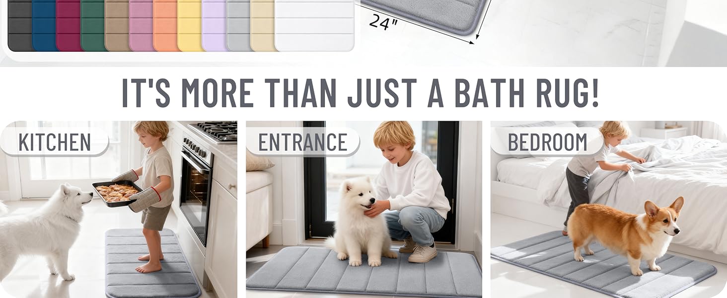 OLANLY Bathroom Rugs