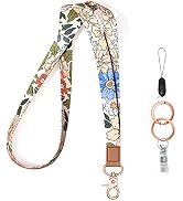 Rimilak Neck Lanyard Key Chain, Long Lanyard Strap Keychain Holder for Women Men Car Keys ID Badg...