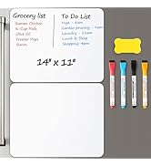 2 PCS Magnetic Dry Erase Whiteboard for Fridge, 14