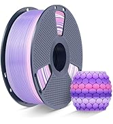 SUNLU Rainbow PLA Filament 1.75mm, Multicolor Gradient 3D Printer Filament, Neatly Wound 3D Print...