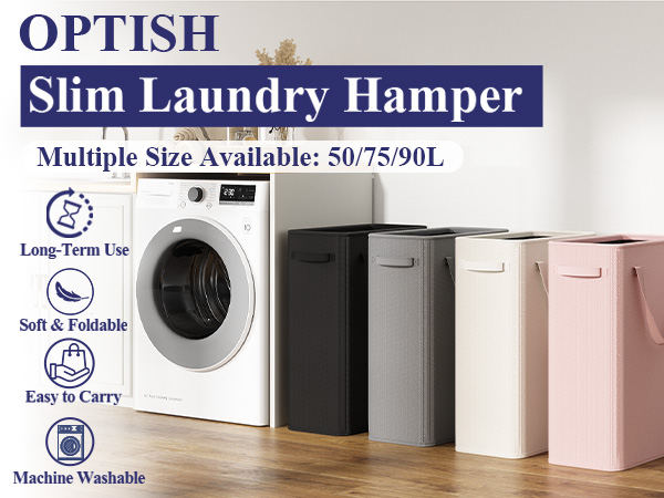 slim laundry hamper