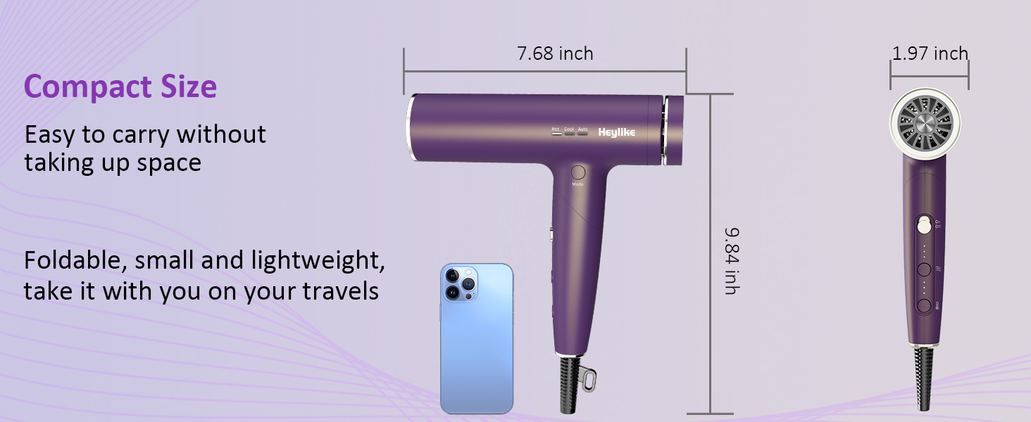 compact blow dryer