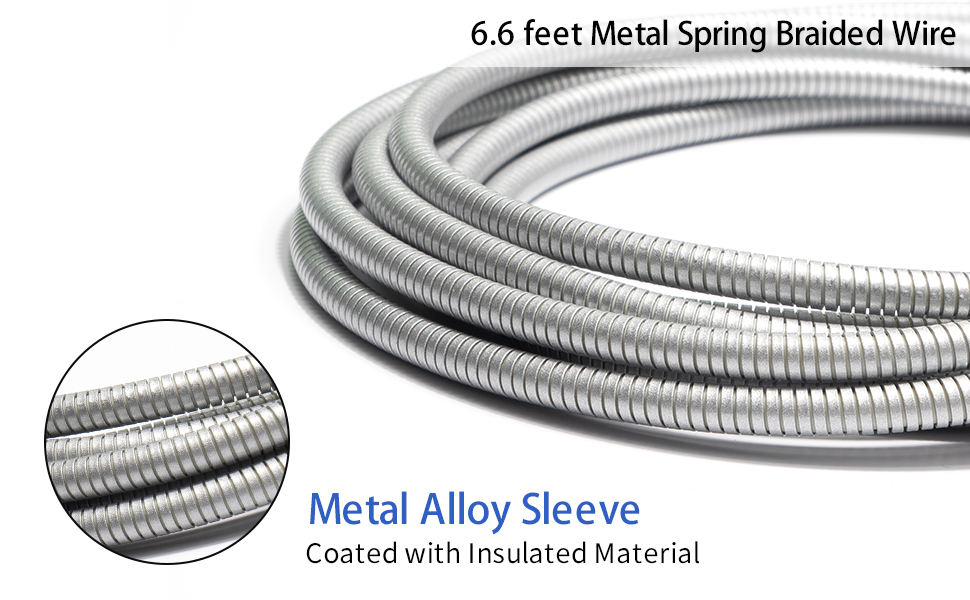 metal braided jacket super durable fast charge top quality