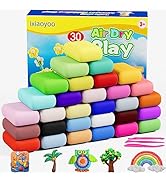 Ixiaoyoo Air Dry Clay, Modelling Clay for Kids, 30 Colors DIY Molding Magic Clay for with Tools, ...