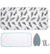 Ironing Mat, Portable Ironing Pad 39.4 x 18.9 inch Table Top Iron Board 5 in 1 Travel Ironing Bla...