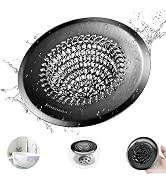 Bathtub Drain Hair Catcher, Wokdada Fast Drainage Shower Drain Hair Catcher, Reversible 304 Stain...