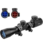 Beileshi 4x32 Compact Rifle Scope Crossbow Scope,Crosshair Optics Hunting Scope with 20mm Free Mo...
