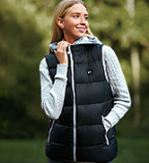 Foxelli Women's Heated Vest with Battery Pack Included, Lightweight USB Rechargeable Heated Vest ...