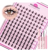 Wispy Lash Clusters Manga Eyelash Clusters Natural Fairy Clear Band Lashes Clusters Spiky 10-16MM...