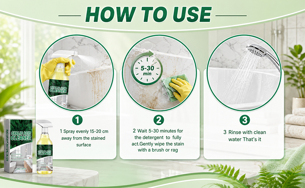 oxalic acid cleaner for bathroom