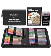 Shuttle Art Gel Pens, 120 Pack Gel Pen Set 60 Colored Gel Pen with 60 Refills for Adults Coloring...