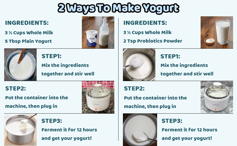 2 ways to make yogurt