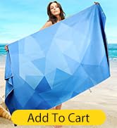SYOURSELF Microfiber Beach Towel for Travel, 71"x 35",Extra Large Beach Towels,Quick Dry,Super Ab...