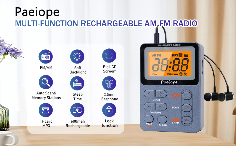 am fm radio portable