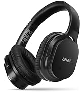 ZIHNIC Bluetooth 5.3 Noise Cancelling Headphones, Over-Ear Wireless Headset with 60H Playtime,Low...