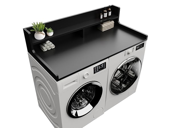washer dryer countertop with shelf washer dryer topper laundry topper for washer and dryer