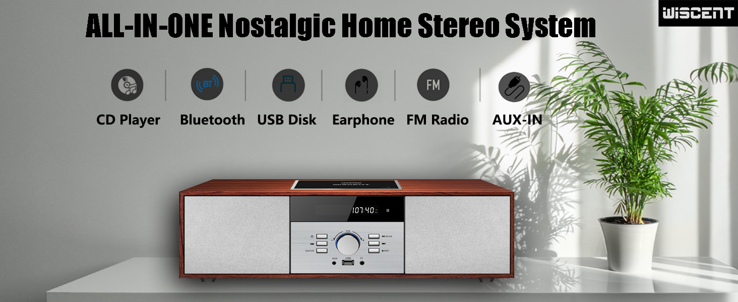 ALL-IN-ONE Nostalgic Home Stereo System