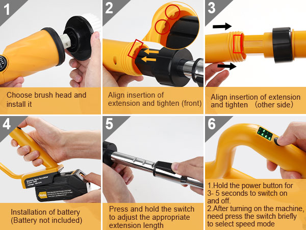 electric spin scrubber