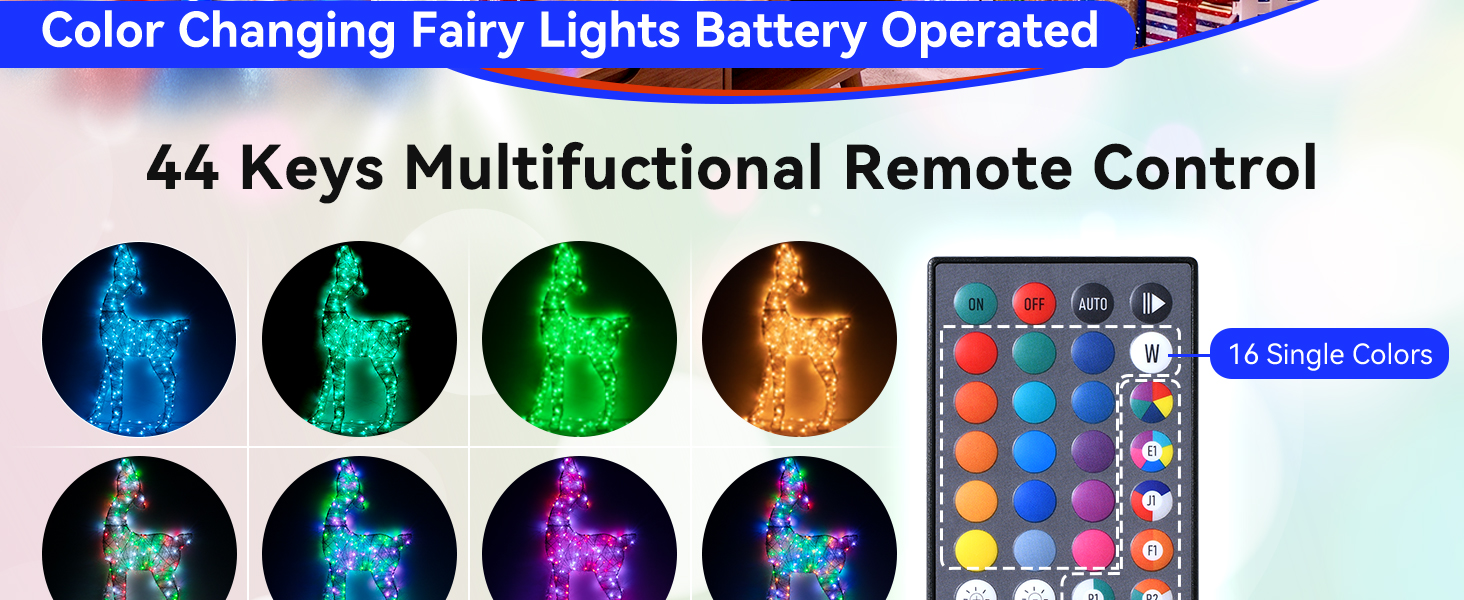 color changing fairy lights battery operated
