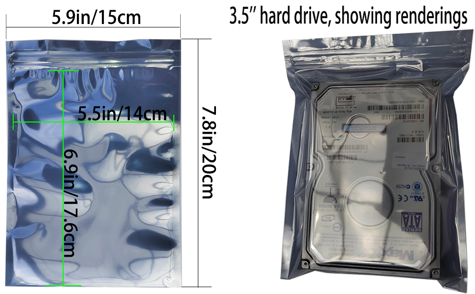 Reusable anti-static ziplock bag