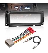 NuIth Single DIN Radio Dash Kit W/Radio Wiring Antenna Adapter for Select 2002-2007 Chrysler/Dodg...