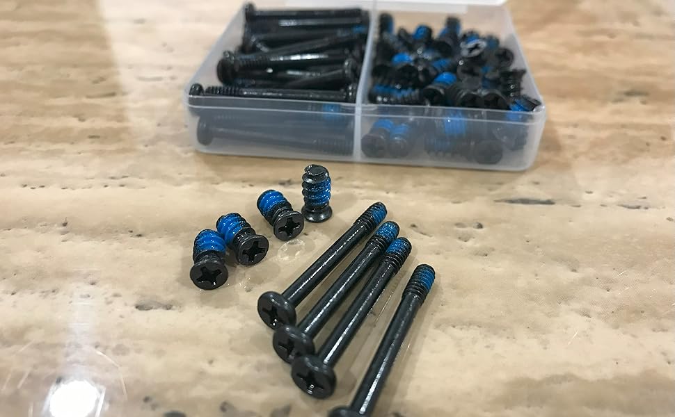 Black oxide finished high grade carbon steel screws for corrosion resistance and sleek PC build look