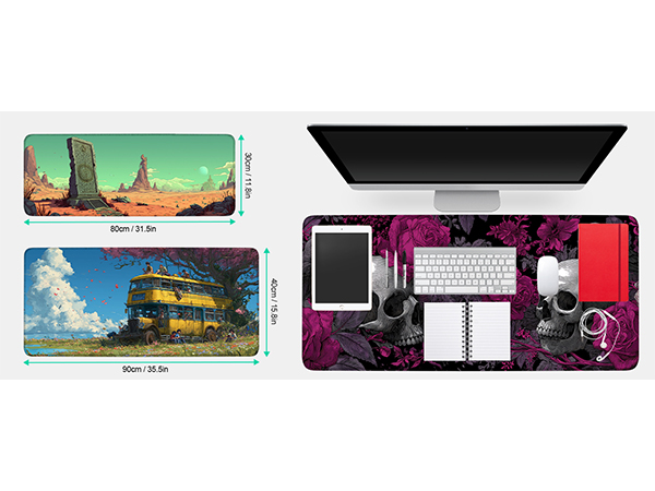 mouse pad for keyboard and mouse