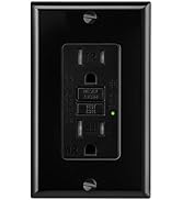 XIMAOEASE GFCI Outlet 15 Amp, Self-Test,Electrical Outlet with Thinner Design,WR Weather Resistan...