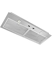 Broan-NuTone BBN1243SS Custom Built Insert with 2-Speed Exhaust Fan and Light, 300 Max Blower CFM...