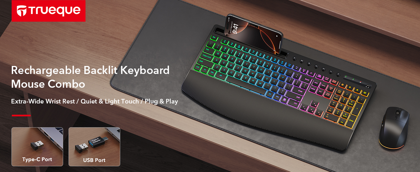 wireless keyboard and mouse combo