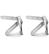 Yacumama 2 Pack Thermometer Probe Clip Holder Stainless Steel 3-Hole Ambient Temperature Readings...