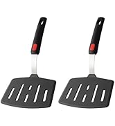 2 Pack Silicone Large Pancake Spatula Turner for Nonstick Cookware, Extra Wide Spatula for Cookin...