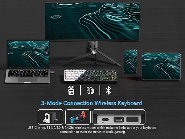 65% keyboard gaming custom keyboard gravastar keyboard creamy keyboard wireless keyboard 