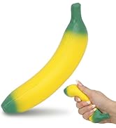 Banana Squishy Fidget Toys for Adults Teens Coworker, Squishy Banana Stress Toy for Stress Relief...