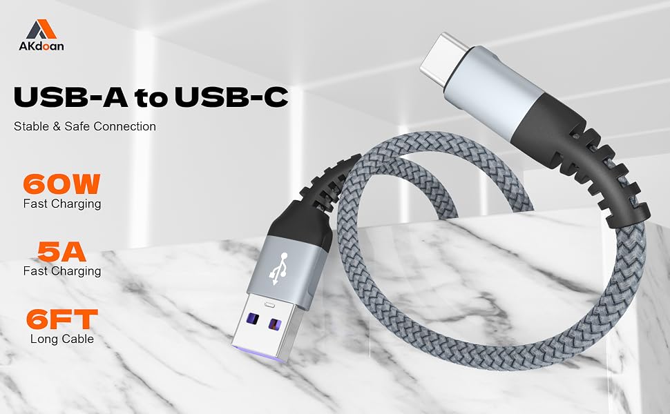 60W UAB A TO USB C CABLE