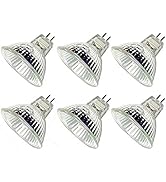 CTKcom MR16 12v 20w Halogen Light Bulbs(6 Pack) - 12 Volt Bi Pin Base,High Lumens, Precision Halo...