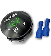 YAWUROU DC 12V 24V Car Voltmeter Gauge, LED Digital Display Voltage Monitor Indicator, Waterproof...
