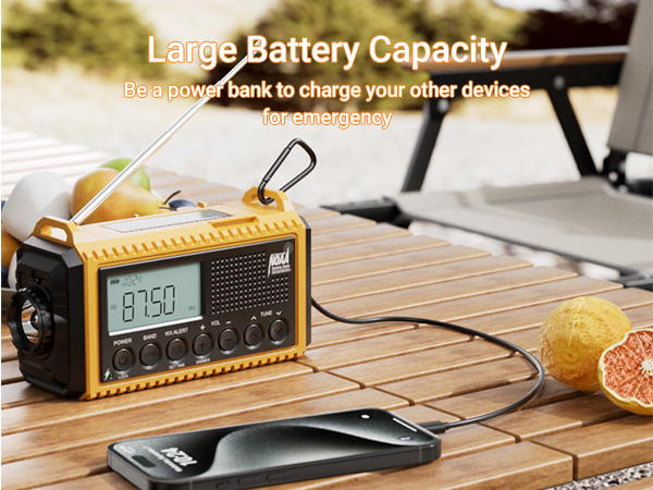 solar crank radio flashlight cell phone charger