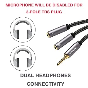 dual headphone splitter