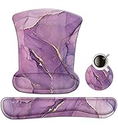 AIMSA Ergonomic Keyboard Wrist Rest and Mouse Pad with Wrist Support Set, Memory Foam Non-Slip Ru...