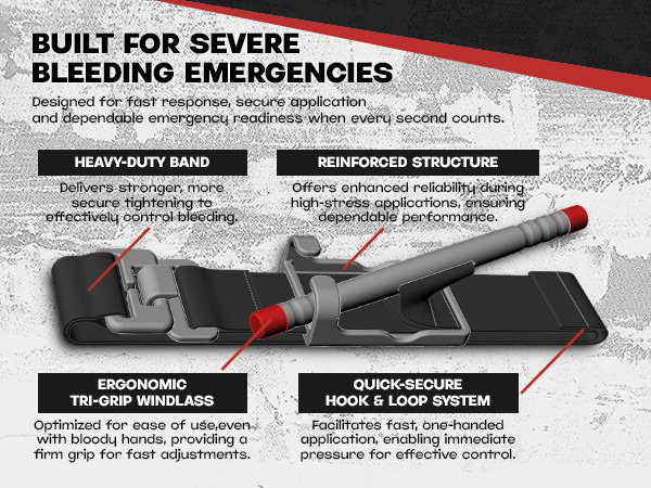 BUILT FOR SEVERE BLEEDING EMERGENCIES