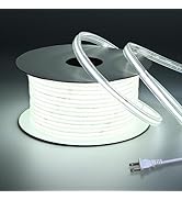 BENLUN AC 110V COB LED Strip Lights Outdoor Waterproof IP67 65.6FT, 6000K Cool White 200W 480LEDs...