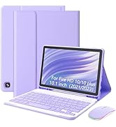 XCHYTECHER Keyboard Case for Fire HD 10/10 Plus 2021/2023 10.1 inch (11/13th Gen),Recharga...