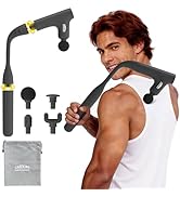CAREKING WE ALWAYS CARE 3-in-1 Massage Gun, Deep Tissue Percussion Massager with Extended Handle ...