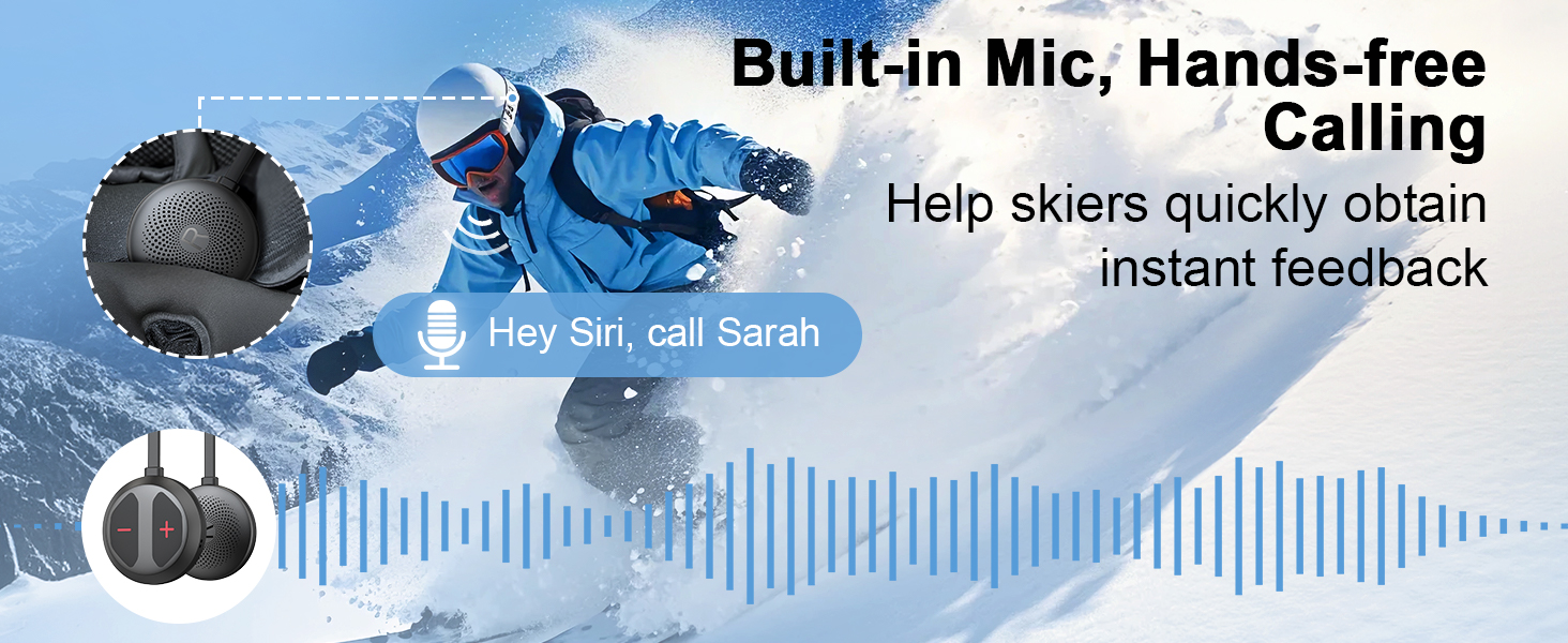 skii helmet headphones