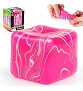 Fidget Toys Squishy Stress Cube, Squishy Sensory Fidget Toys Stress Cube,Swirl Stress Balls for A...